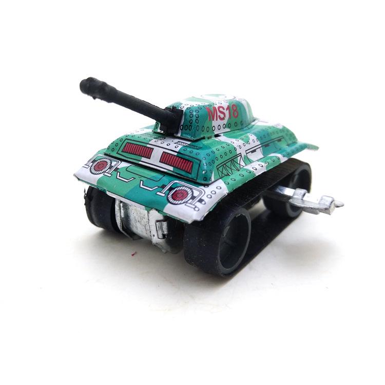 Nostalgic 8090 Tin Wind-up Tank Retro Collectible H-03