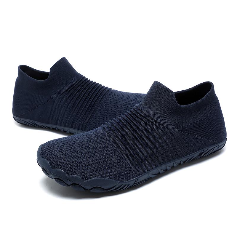 

TUINANLE дышащая мужская повседневная обувь легкие уличные мужские прогулочные противоскользящие мужские кроссовки без застежек на плоской подошве вулканизированная обувь 44 синий