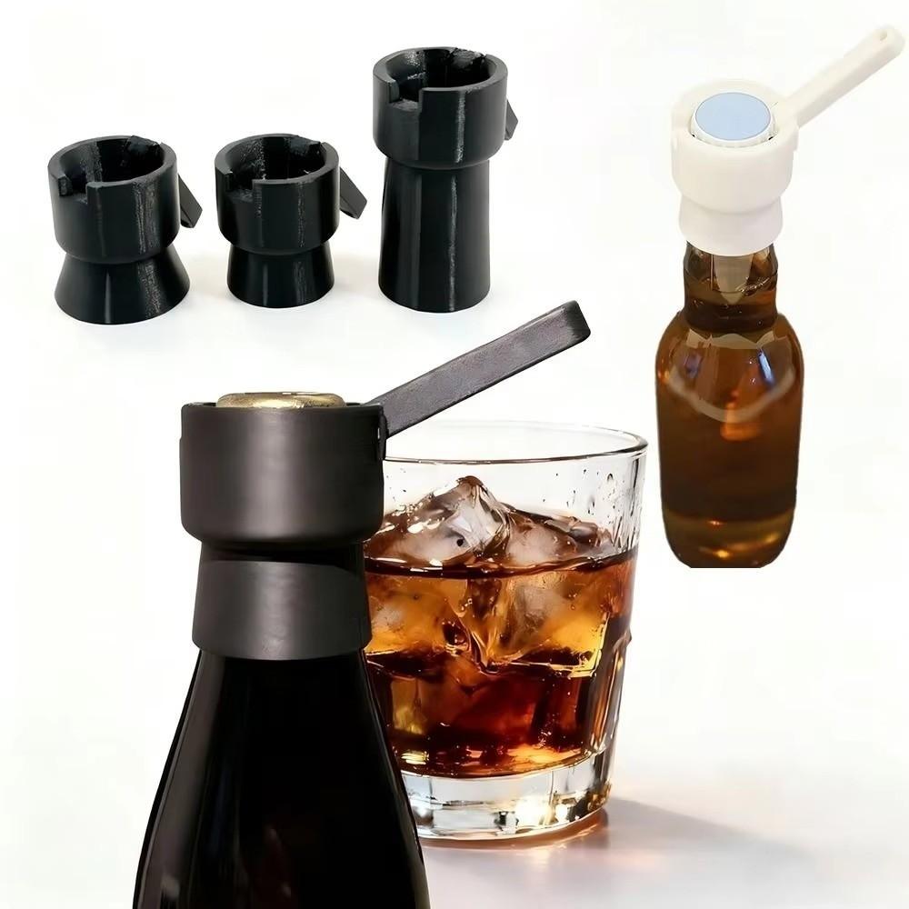 3PCS 3D Printed Lever Beer Bottle Opener Portable Beer Can Opener Cap Launcher Remover  Home Party