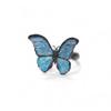 Vintage Realistic Butterfly Ring Shiny Opening Ring Creative Dreamlike Butterfly Ring  Women Men