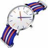 Women's Analog Quartz Watch with Nylon Band, Ultra-Thin, Water Resistant, 36mm Dial, Casual, Minimalist, Unisex