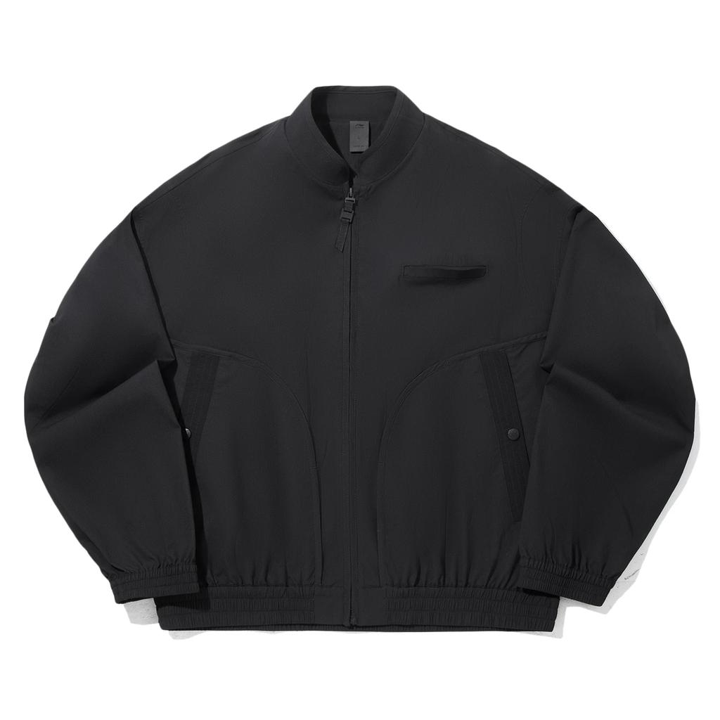 Li Ning X Jackie Chan Collaboration Kung Fu Series Casual Minimalist Sports Stand Collar Solid Color Zipper Loose Jacket Men jackets AFDV721-3