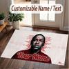 Custom Name Crystal Velvet Rug,Kendrick Lamar Comfortable Anti Slip Floor Mat For Room Decoration
