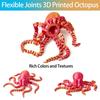 27cm 3D Printed Octopus Movable Joint Toy For Home Office Desk Decor, Ocean Animal Desktop Ornament Fish Tank Decoration Ideal Gifts