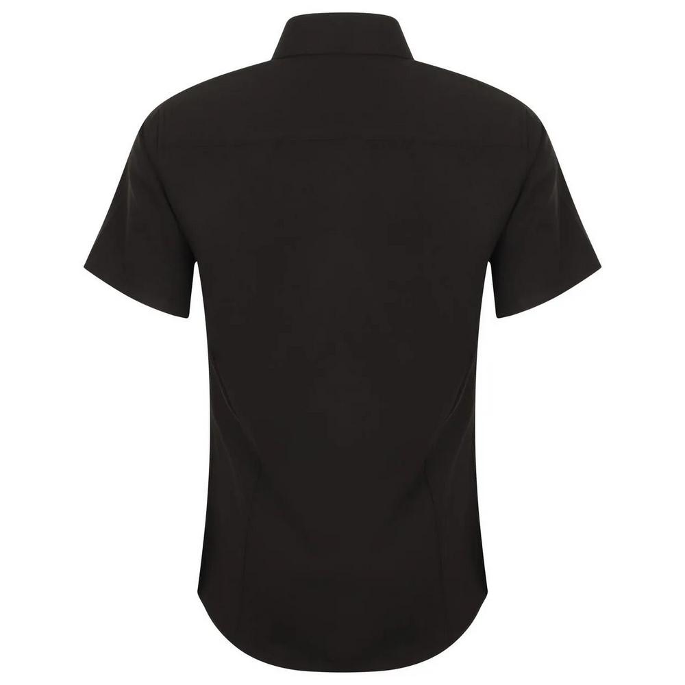 Henbury Womens/Ladies Wicking Short-Sleeved Shirt