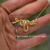 Serpentine Winding, Neutral Cold Wind Necklace, Fashionable and Creative Versatile Tide