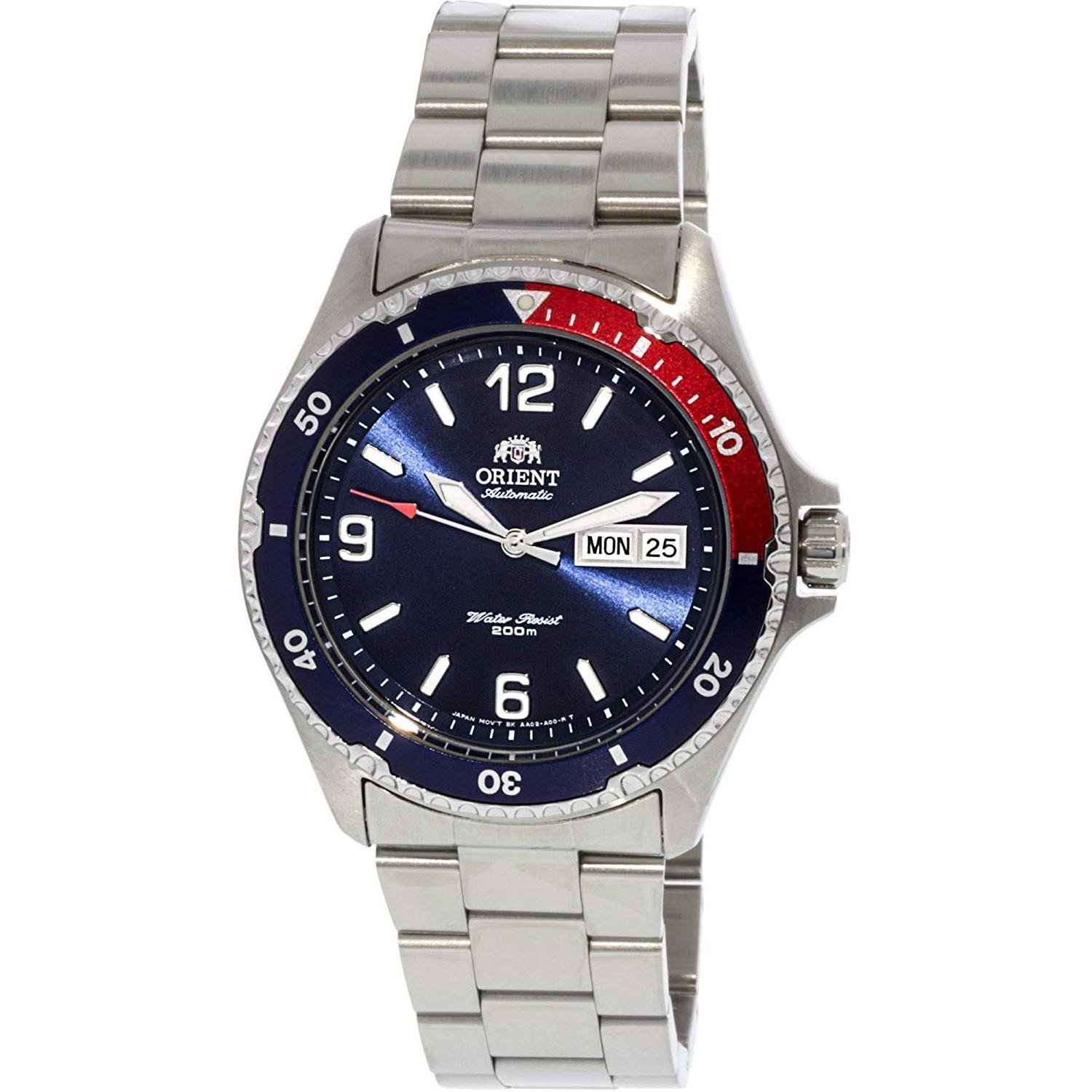 

[Orient] ORIENT Men s MAKO AUTOMATIC Watch FAA02009D9 - Blue Dial, Imported