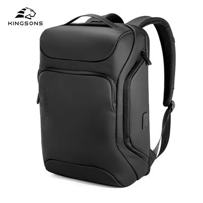 Obchodní batoh pro muže 15,6palcový notebook 2025 Stručný design 180° otevřený port USB-C pro rychlé nabíjení Vodotěsný černý K10164W