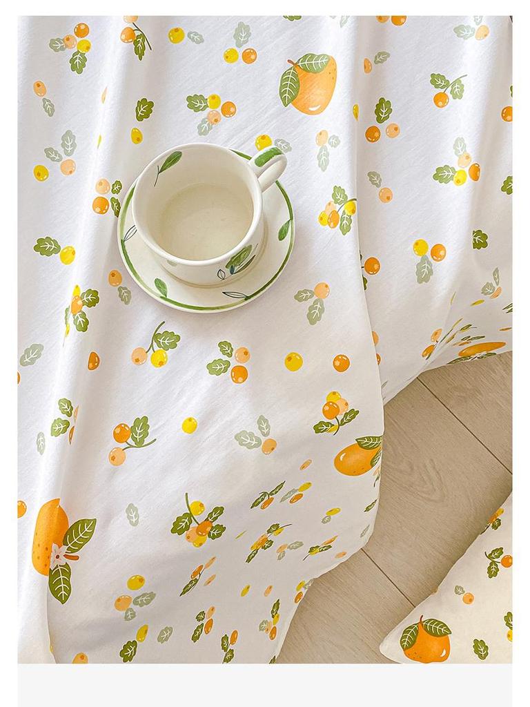 Pure Cotton Three-Piece Bed Sheet Set - Coarse Cloth, Fitted, Suitable for Dorms and Babies