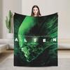 Aliens 45th Anniversary Xenomorph Blanket Coral Fleece Plush Textile Decor Space Multi-function  Throw Blanket for Bedding Quilt