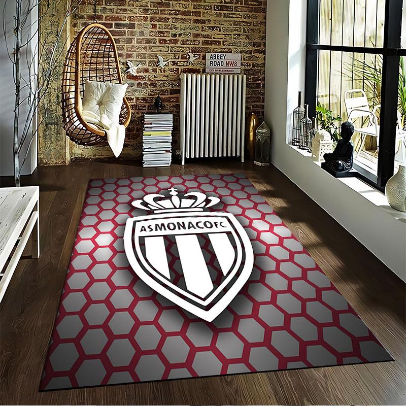 AS Monaco FC Logo Carpet suitable as a non-slip mat for the living room or bedroom sofa