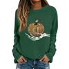 Women's Halloween Print Long Sleeve Neck Casual Top