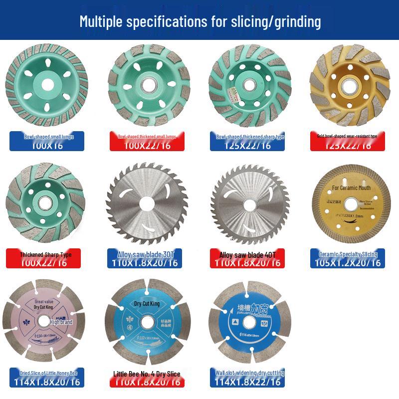 Thickened Diamond Bowl Disc for Angle Grinders - Concrete, Cement Floor Grinding & Polishing