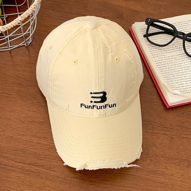 Contemporary Soft Womens Top Baseball Cap With American Alphabet Embroidery