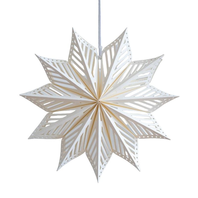 

Бумажная рождественская звезда, подвесное украшение 30 см 40 см для внутреннего праздничного декора 40cm white