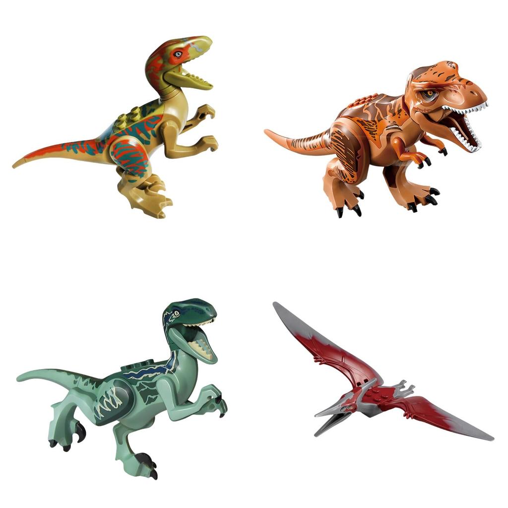 77001 Diy Dinosaur Assembly Tyrannosaurus Rex Small Building Blocks Toy Set For Boys