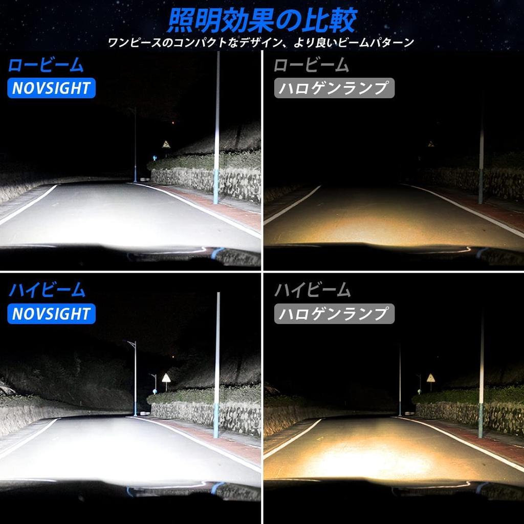 NOVSIGHT H4 LED Vehicle Inspection 140W for Cars and Super Pack of 2 Hi/Lo Headlights, 30,000lm (15,000lm2), Compliant, (70W2), 6500k, 12V,