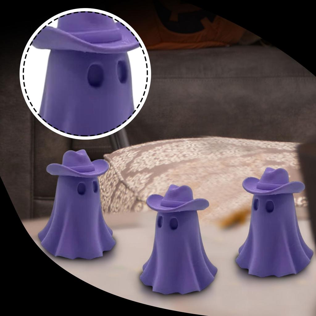 Ghost Figurine Cowboy Ghost Ornament Desk Ornament Home Decoration For Dorm Entryway Tabletop Bedroom Living Room Garden Indoor