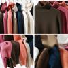 WTEMPO Rollkragenpullover Einfarbig Langarm Beiläufige Gestrickte Pullover Frauen Herbst Winter Plüsch Verdickte Jumper Warme Bodenbildung Strickwaren