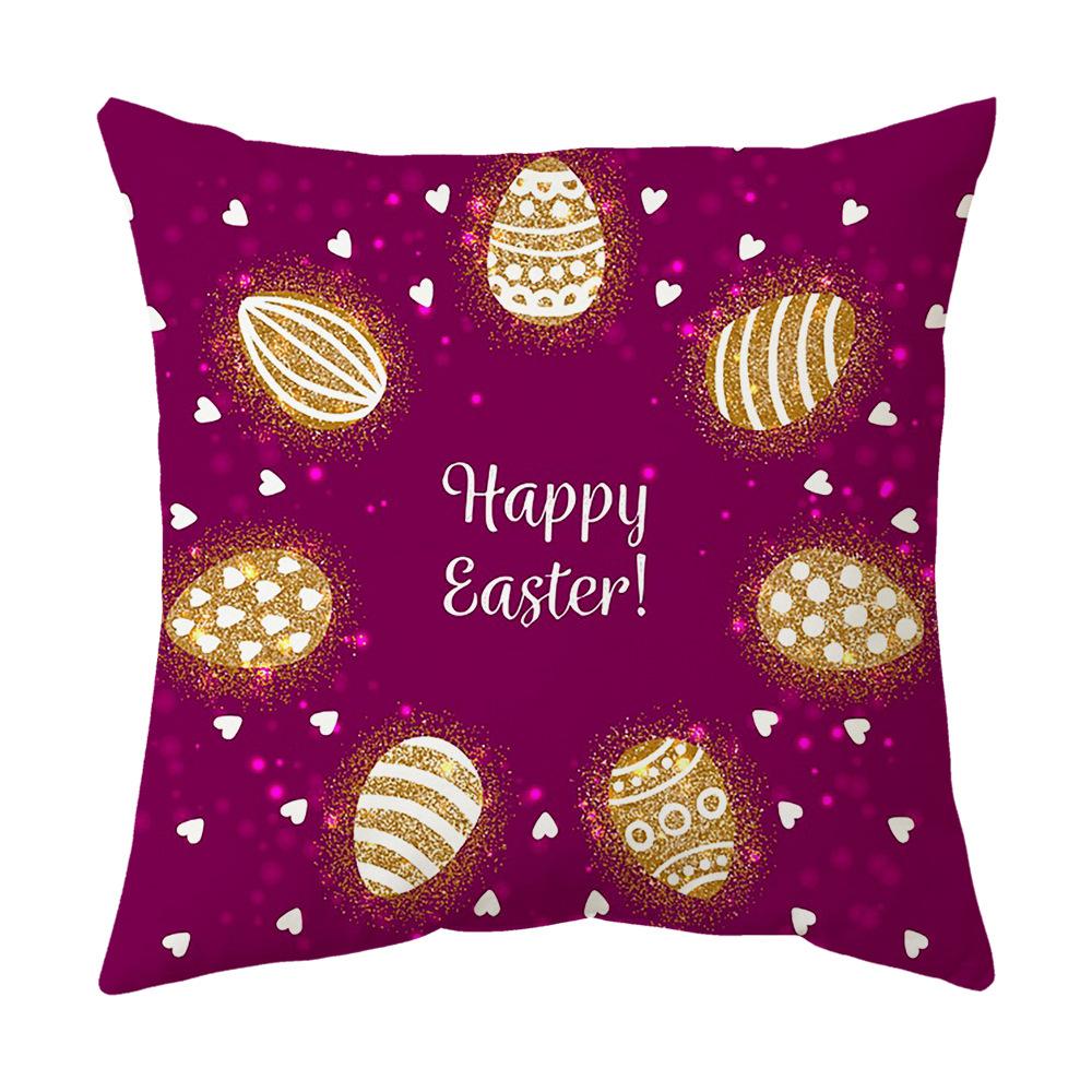 Easter Pillow Cover, Living Room Sofa Cover, Car Cushion Cover, Bay Window Cushion, Office Waist Protector