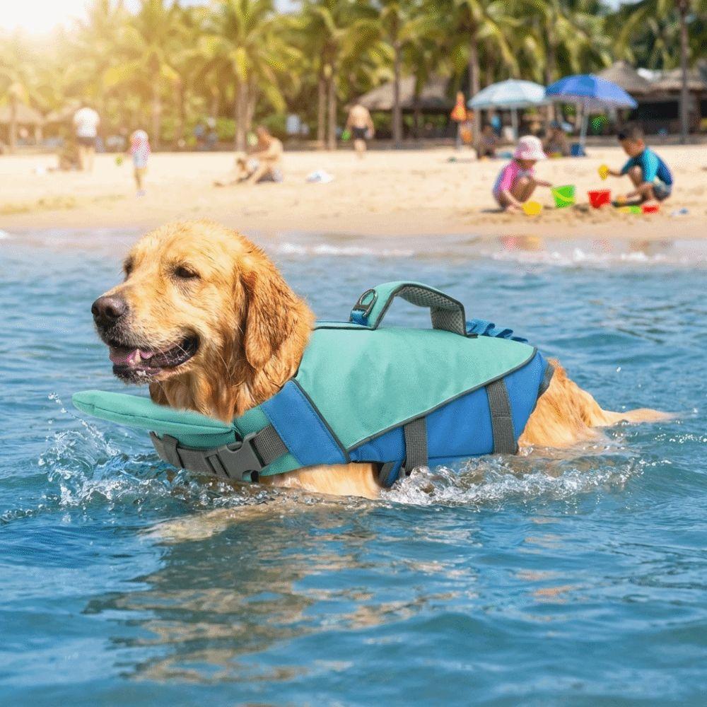 Adjustable Dog Life Jacket Large Buoyancy Safety Vest Dog Swimsuit  Surfing Adventures