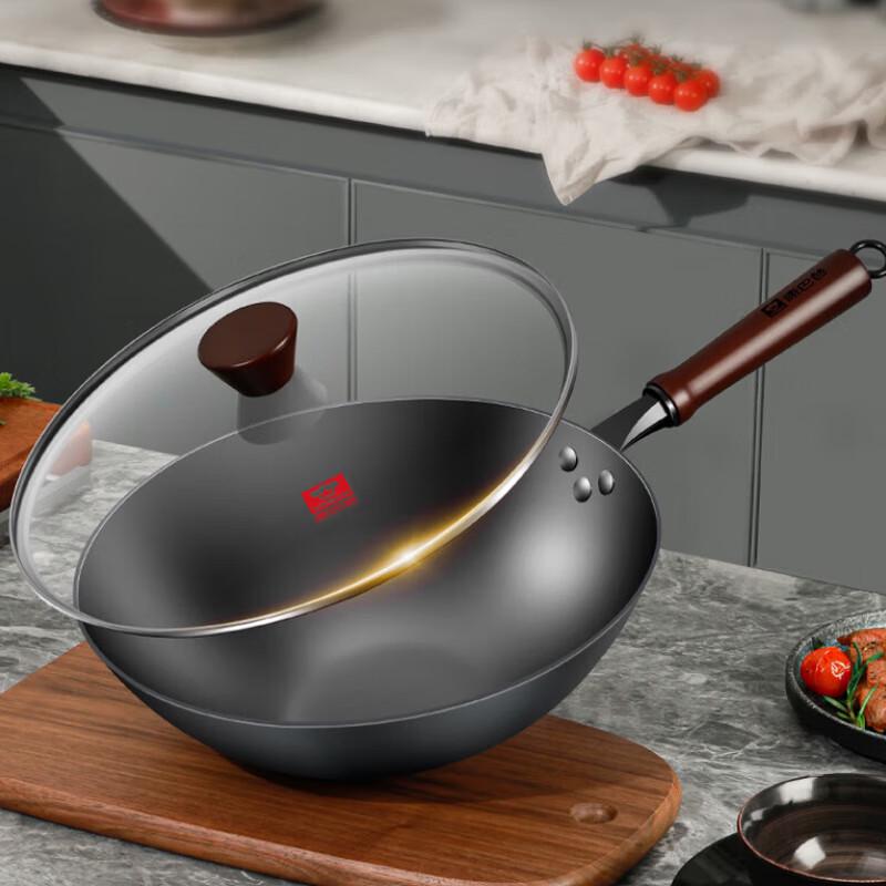 Легкий чугунный вок Kangbax, 32 см