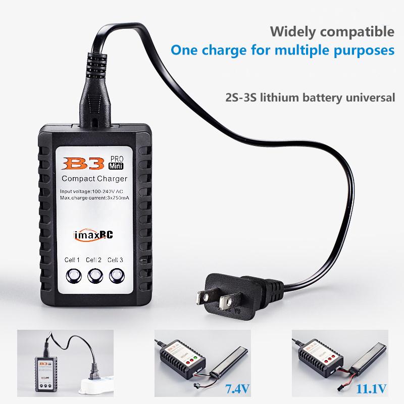 1 Set 2S 3S Cells B3 7.4V 11.1V Mini Li-Polymer Lipo Battery Charger For Rc Lipo Aeg Airsoft Battery Rc Model Spare Parts