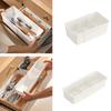 Telescopic Storage Box with Adjustable Compartments Drawer Basket Sorting Container for Fork Spoon Kitchen Office Supply