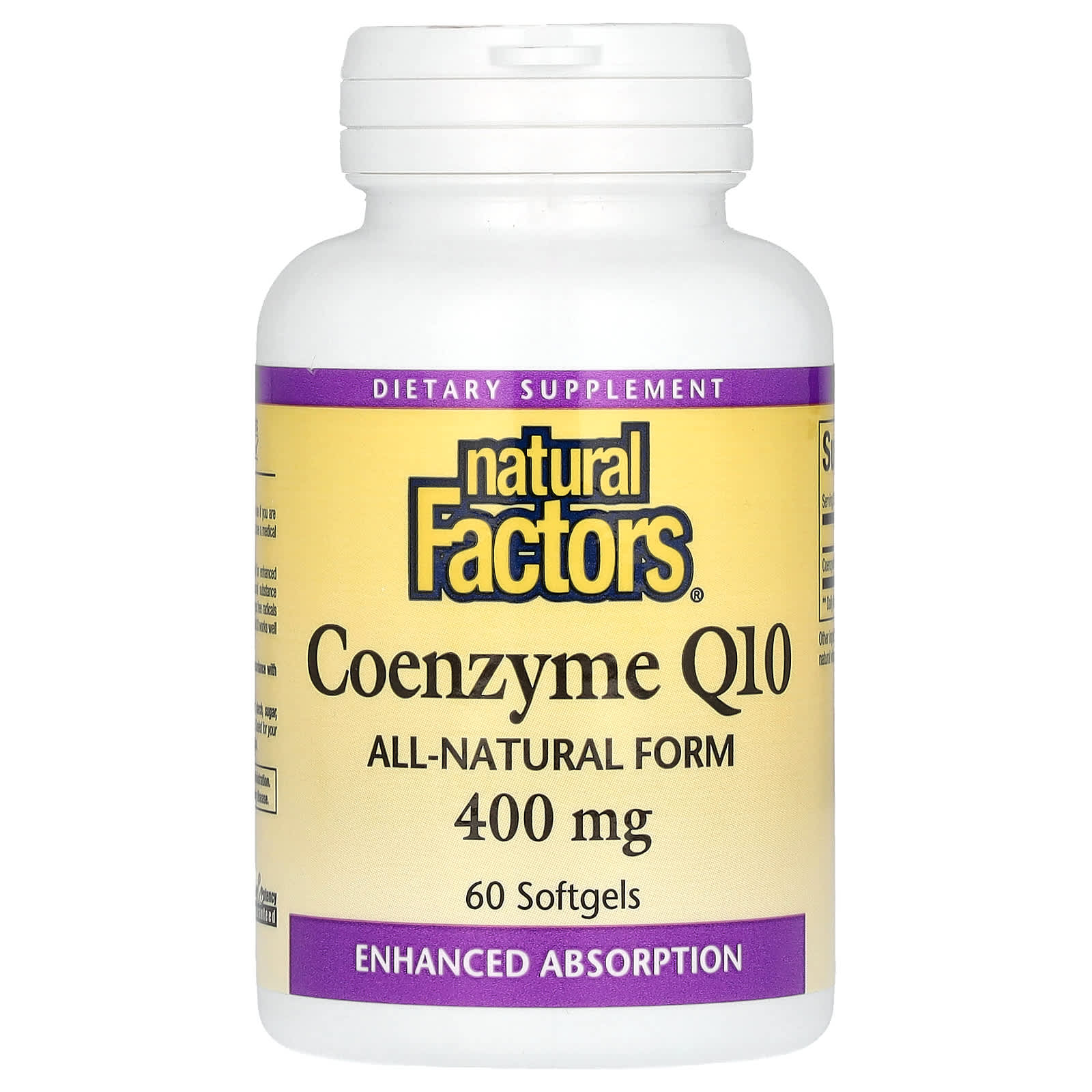 

Coenzyme Q10, 400Mg, 60 Softgels