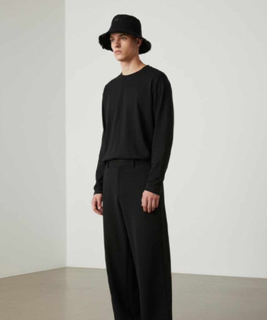 Yunibeosyeolkemiseuteuli Bubble Black Vintage Bucket Hat