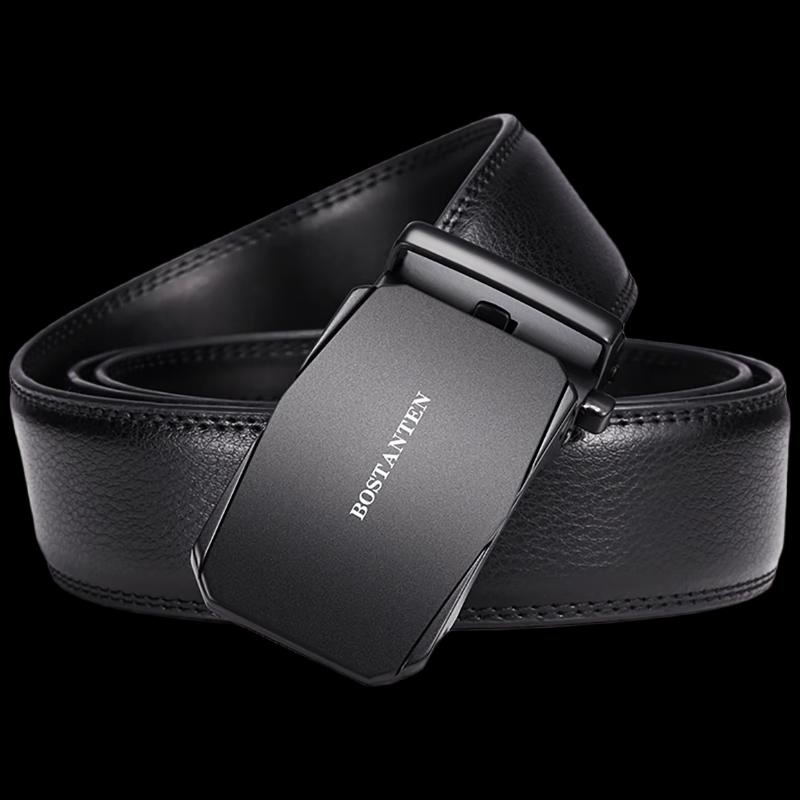 Мужской кожаный ремень BOSIDANDUN с автоматической пряжкой