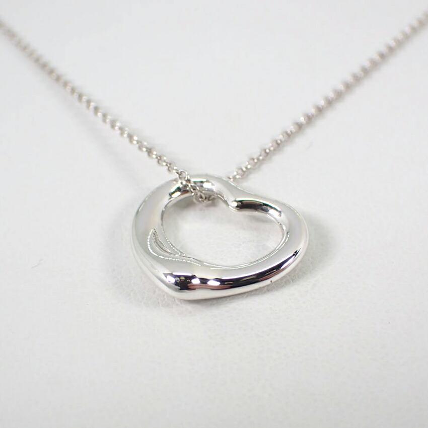 [Gebraucht] TIFFANY 925 Offenes Herz Anhänger/Halskette/g523-12
