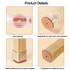 8pcs/Set High Quality Round Chair Leg Cover Silent Silicone Chair Leg Floor Protector Elastic Thickened Chair Foot Pads Hotels