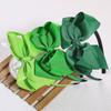 3pcs 3''4''5''Ribbon Hair Bows Headbands for Girls ST'patrick's Day Headband Green Colors Hairbands for Party Hair Accessories