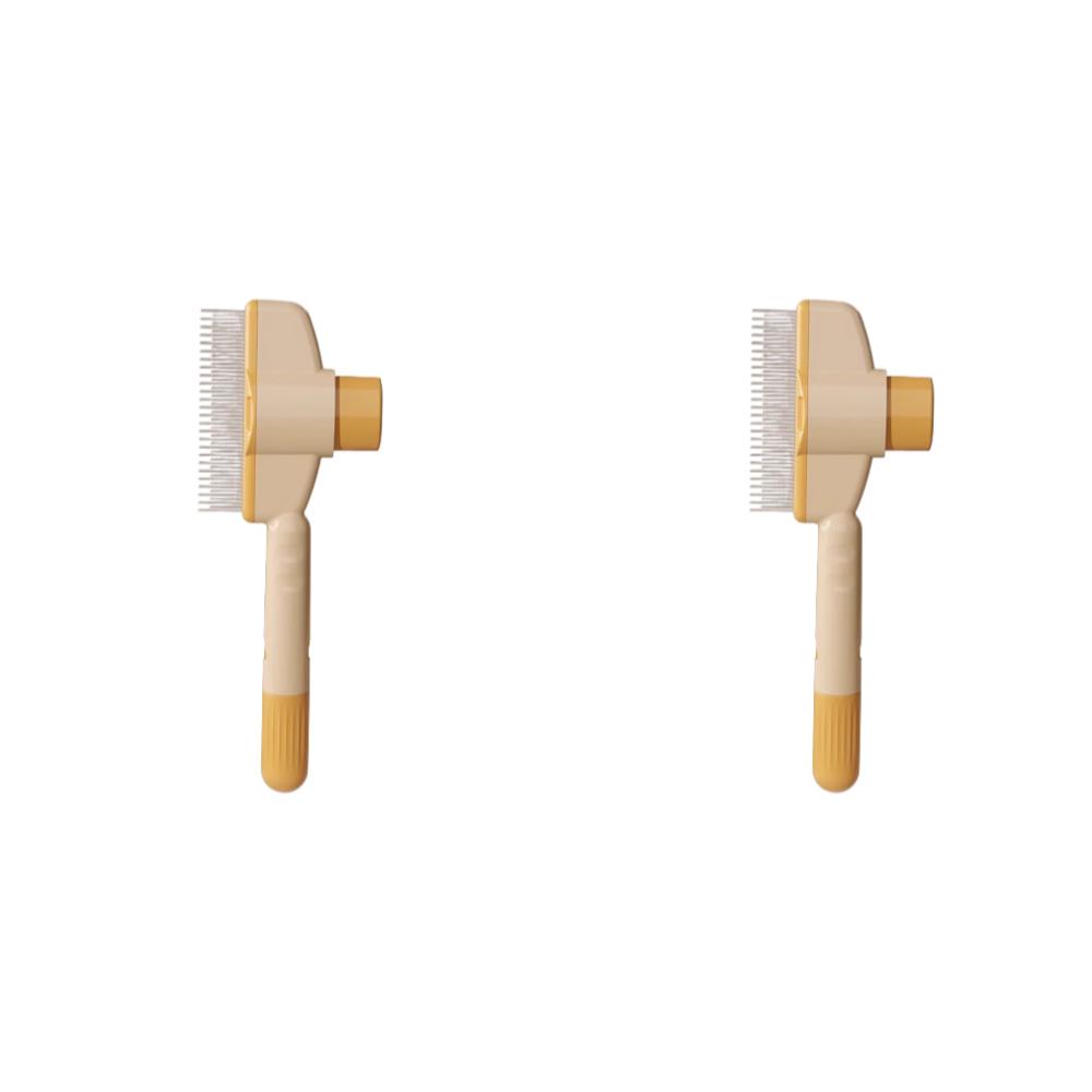 Dog Hair Remover Brush One-Button Hairs Cleaning Bath Brush Multi-Purpose Pet Cleaning Comb for Loosening Up Removing Debris