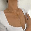 Tooxika Vintage Sun Love Heart Flower Necklace Diamonds Niche Street Fashion Necklace Women