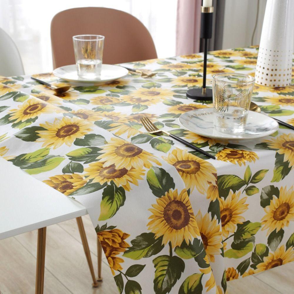 Oil-proof Table Cover PVC Table Decor Cloth Easy To Clean Waterproof Tablecloth  Table Decorations