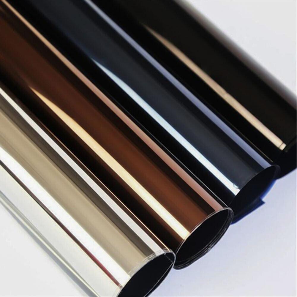 30 x 100cm Mirror Insulation Solar Tint Window Film Stickers UV Reflective One Way Privacy Decoration For Home Office Glass DIY
