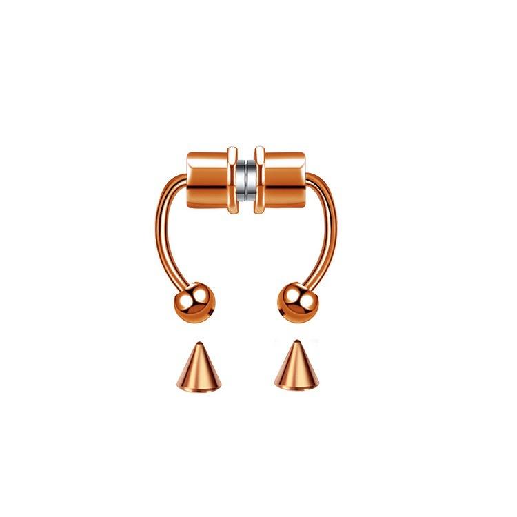 Magnetic Horseshoe Nose Rings, 316L Stainless Steel, Faux Septum Rings, Fake Piercing, Clip on, Hoop Rings, Gift for Women, Girl