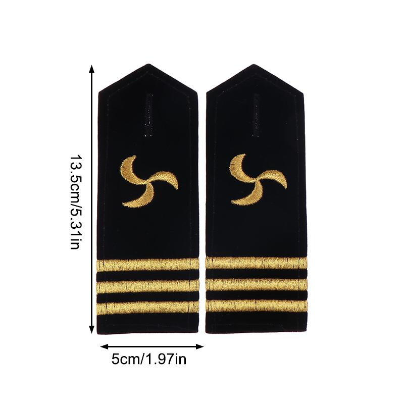 1 pár Ozdoba na oblečení Epolety Nárameníky Námořník Řemeslné Ramenní nášivky DIY Oblečení Dekor Doplňky