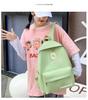 Fresh Chrysanthemum Schoolbag: Korean-Style Backpack for Female Students with Large Capacity, Ideal for Junior and High School.
