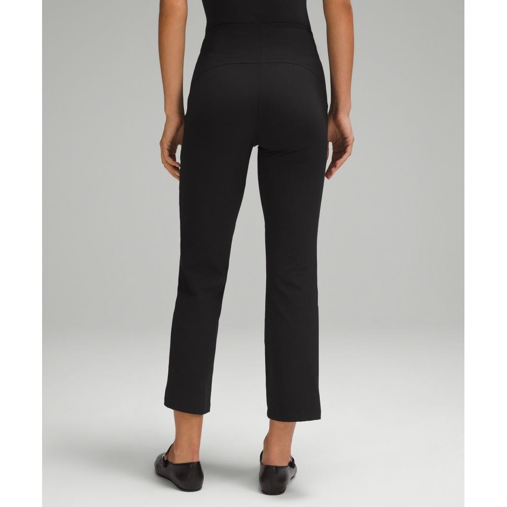 LululemOn Smooth Fit Pull On High Rise Cropped Pant Black