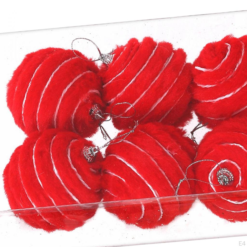 6 X Weihnachtskugeln, Dekorationen, Dekoration, Hängeornament, Dekorativ