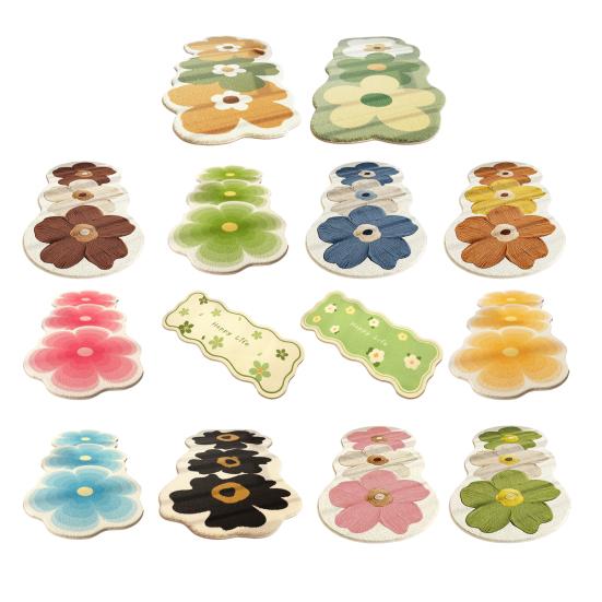 Floor Mat Ultrafine Synthetic Fibers Quick Cleaning Maintenance Area Rug Anti-Slip Laminate Grip Soft Low-Velvet Carpet