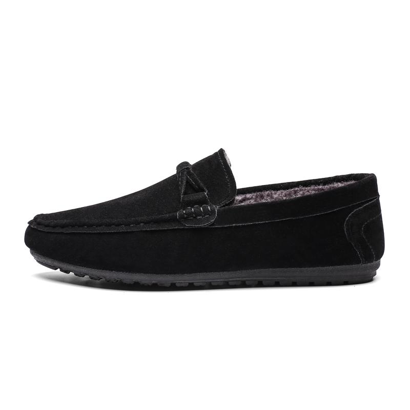 

Winter Men Casual Shoes Mens Loafers Moccasins Slip On Men s Flats Male Driving Loafer for Men s Anti Slip Shoes 39 чёрный