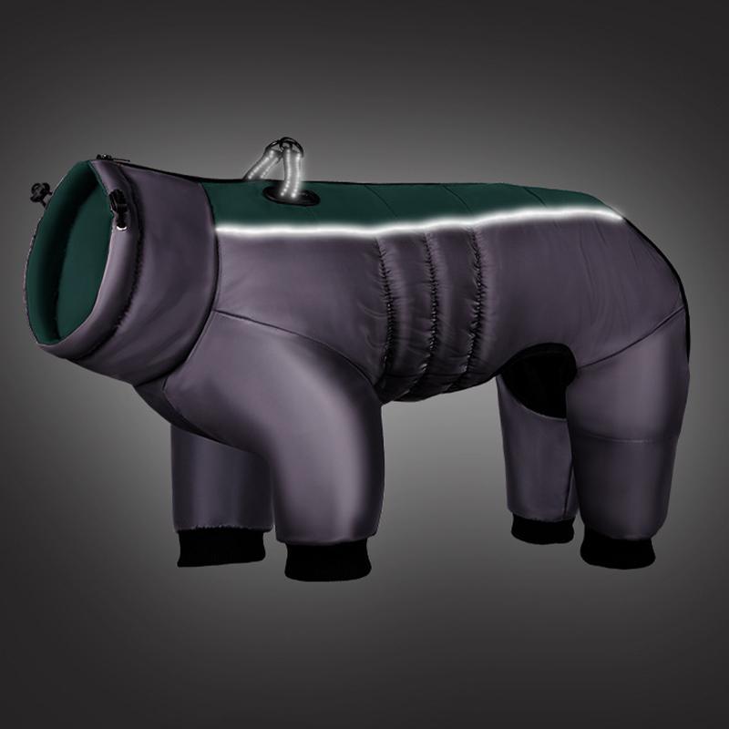 Medium Large Dogs Vest Jacket Waterproof Reflective Dog Jacket  Outfit  Winter Warm Thicken Pet Dog Coat Clothes