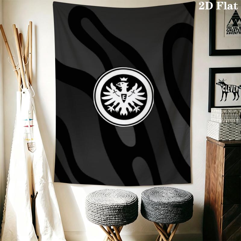 Eintracht Frankfurt Wall Tapestry Aesthetic Wall Hanging Printed Fabric Blanket Decorative Tapestries for Bedroom Living Room Home Decor