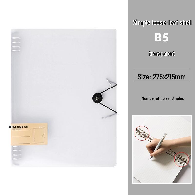 Smooth Loose-Leaf Notebook with Removable Pages for Postgraduate Exams