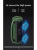 Portable IPX6 Waterproof Bluetooth Speaker, 20W High Power Subwoofer with USB and Card Slots for Outdoor Use
