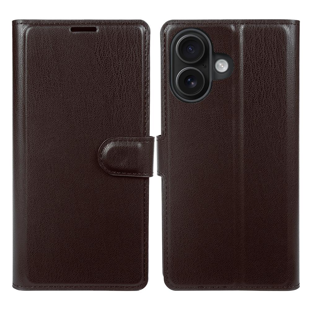 For iPhone 16 Stand Case Biobased Eco-Friendly RPET RPVB Slim Phone Cover with Wallet